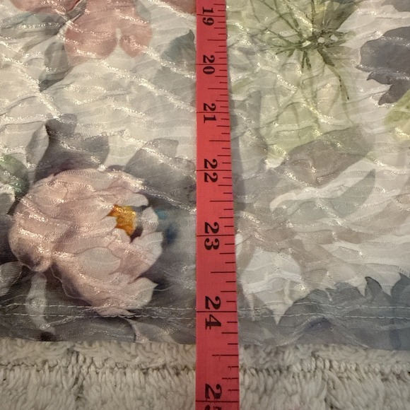 Alfred Dunner Womens Med 3/4 Sleeve Floral Blouse Dainty Fairy Career Feminine - Picture 10 of 11